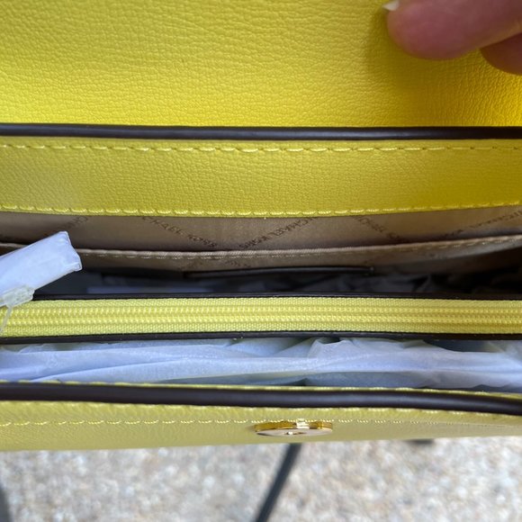 NWT Michael Kors Sunshine Yellow crossbody - Picture 12 of 16